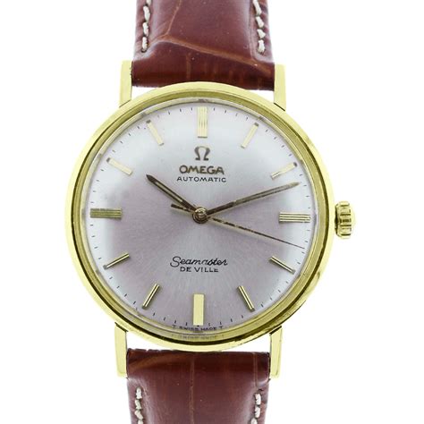 omega seamaster deville leather strap|omega straps for sale.